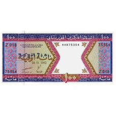 (211) P 4k Mauritania - 100 Roepie (Ouguiya) Year 2002 (CRAZY LOW PRICES, NEVER SEEN BEFORE)